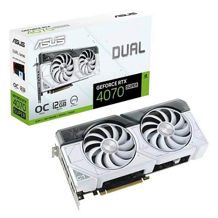 Видеокарта 12Gb ASUS DUAL-RTX4070S-O12G-WHITE