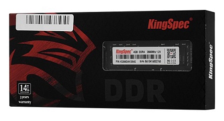 Оперативная память для ноутбука 4 GB KingSpec DDR4 2666MHz