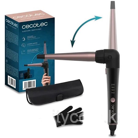 Плойка Cecotec SurfCare TwistConic черный