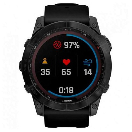 Часы Garmin Fenix 7X Sapph Sol черный 010-02541-23