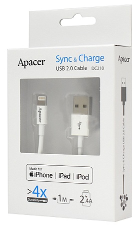 Кабель Apple Apacer DC210 APDC210W-1