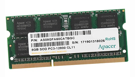 Оперативная память для ноутбука 8 GB Apacer DS.08G2K.KAM