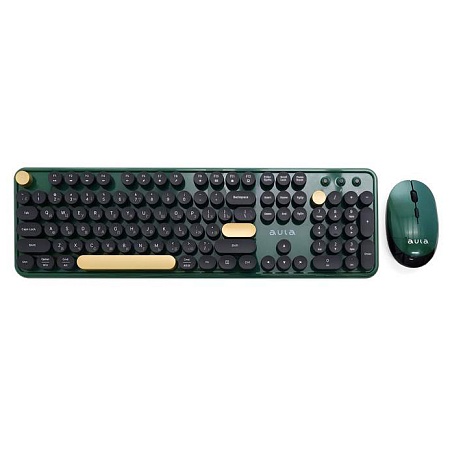 Клавиатура + мышь Aula AC306 Djona green-black Клавиатура + мышь Aula AC306 Djona green-black
