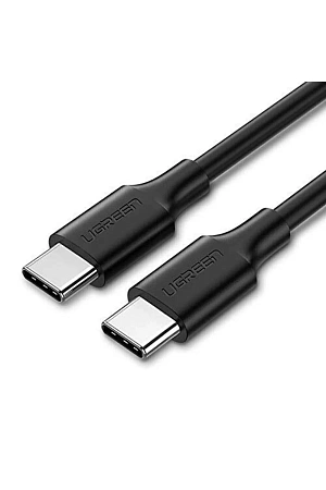 Кабель UGREEN US286 USB 2.0 Type C to Type C Cable Nickel Plating 0.5m (Black)