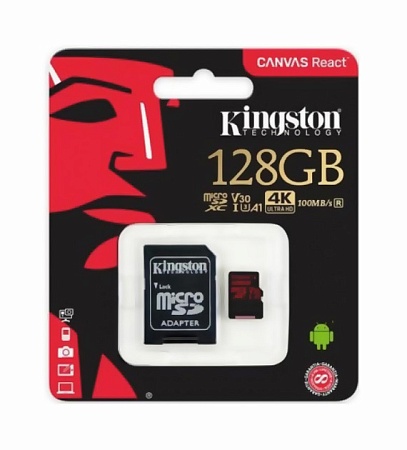 Карта памяти MicroSD 128GB Kingston SDCR/128GB