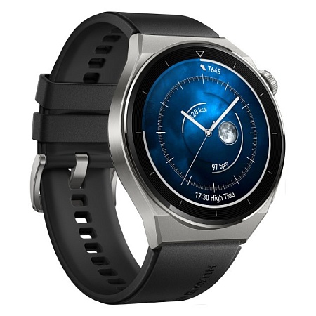 Смарт-часы Huawei Watch GT3 Pro 46mm Black Fluoroelastomer Strap