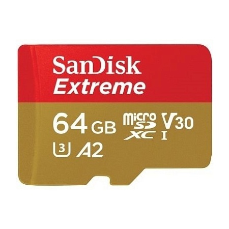 Карта памяти MicroSD 64GB SanDisk Extreme SDSQXA2-064G-GN6GN