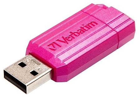 USB Флеш 64GB 2.0 Verbatim 049962 Pinstripe розовый