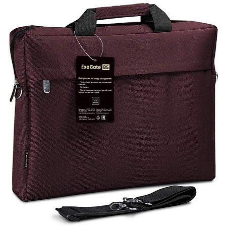 Сумка для ноутбука ExeGate Start S15 Charcoal EX212308RUS dark-brown