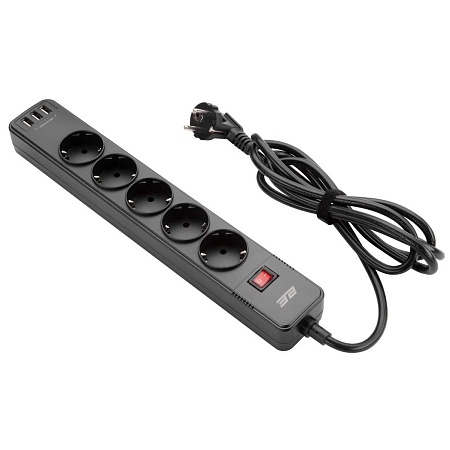 Сетевой фильтр 2E 2E-SP515M2USBBK