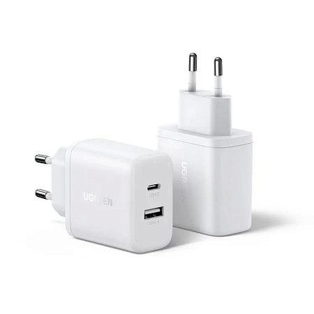 Зарядное устройство Ugreen X227 45310 20W PD Charger USB-C, USB-A