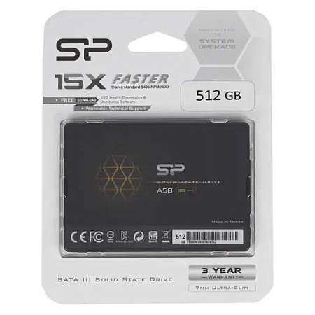 SSD накопитель 512 GB Silicon Power A58 SP512GBSS3A58A25
