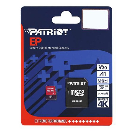Карта памяти microSDXC 64GB Patriot PEF64GEP31MCX