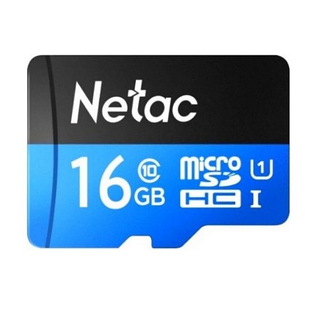 Карта памяти MicroSD 16GB Class 10 U1 Netac P500 NT02P500STN-016G-R