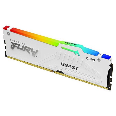 Оперативная память 16GB Kingston FURY Beast White RGB XMP KF552C40BWA-16