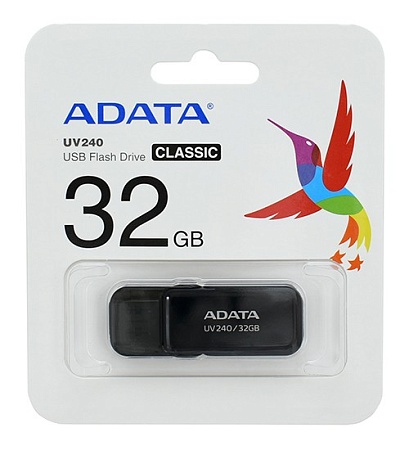 USB флешка 32GB ADATA UV240 AUV240-32G-RBK USB 2.0 black