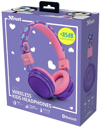 Наушники Trust Comi Bluetooth Фиолетовый