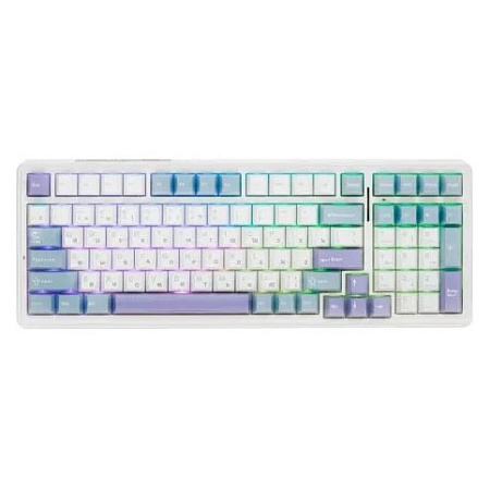Клавиатура AULA F99 White-blue-purple
