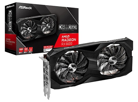 Видеокарта 8 Gb ASRock RX 6600 Challenger D CLD 8G