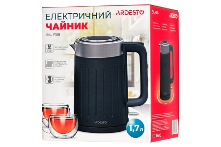 Электрочайник Ardesto EKL-F18B черный