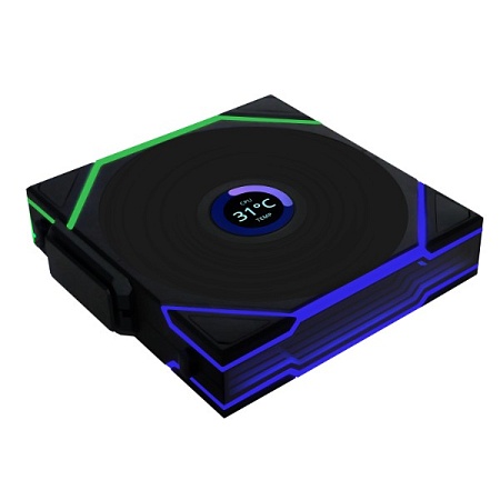 Кулер для корпуса Lian Li UNI FAN TL140 LCD Wireless 140mm RGB Black G99.14TLLCD1W1B.00