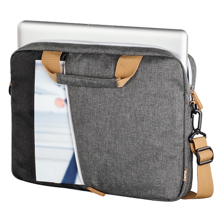 Сумка для ноутбука Hama Florence, 00217116, up to 15.6", Gray-black