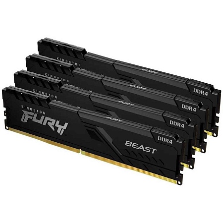 Оперативная память 64 GB kit Kingston FURY Beast KF426C16BBK4/64