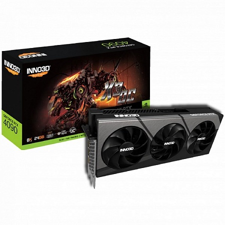Видеокарта 24Gb Inno3D RTX4090 X3 OC N40903-246XX-18332989