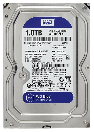 Жесткий диск 1TB WD Blue WD10EZEX