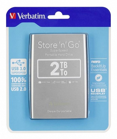 Внешний жесткий диск 2 TB Verbatim Store 'n' Go 053189