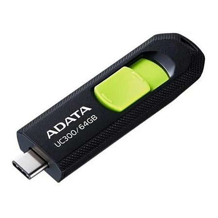 USB-накопитель 64GB ADATA ACHO-UC300-64G-RBK/GN