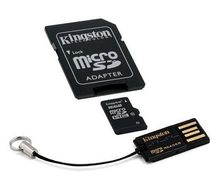 Карта памяти MicroSD 16GB Kingston MBLY10G2/16GB