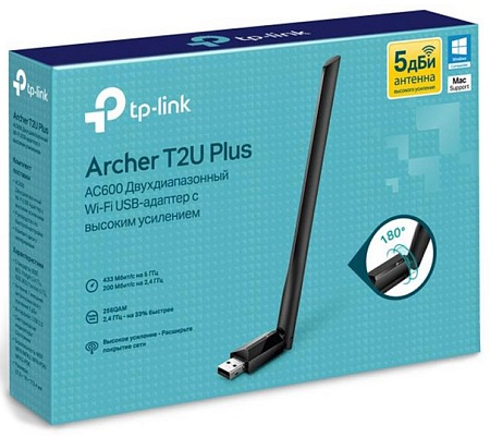 Сетевой адаптер Tp-Link Archer T2U Plus AC600