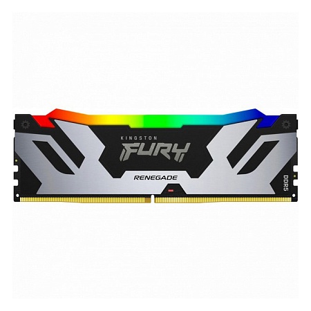 ОЗУ Kingston Renegade Silver RGB 16Gb 6000MHz DDR5 DIMM, CL32, 1.25v,  KF560C32RSA-16
