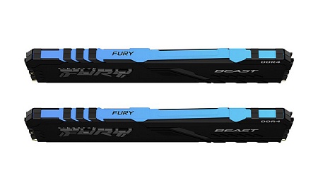 Оперативная память 16 GB kit Kingston Fury Beast RGB KF437C19BBAK2/16