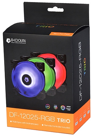 Кулер для корпуса ID-Cooling DF-12025-RGB-TRIO