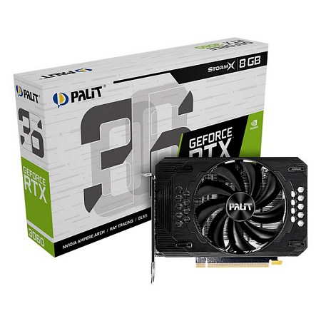 Видеокарта 8 Gb PALIT RTX3060 STORMX 8G NE63060019P1-190AF