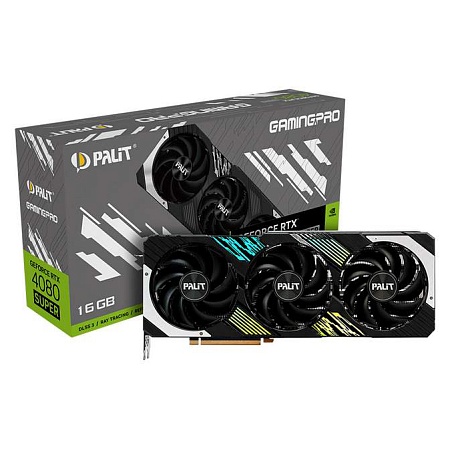Видеокарта 16GB PALIT RTX4080 SUPER GAMINGPRO NED408S019T2-1032A Видеокарта 16GB PALIT RTX4080 SUPER GAMINGPRO NED408S019T2-1032A