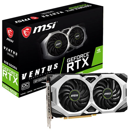 Видеокарта 8Gb MSI GeForce RTX2060 SUPER VENTUS GP OC