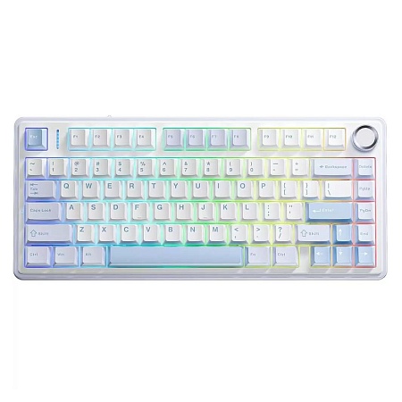 Клавиатура AULA F75 White+Blue+Purple