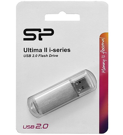 USB флешка 64GB Silicon Power Ultima II SP064GBUF2M01V1S USB 2.0 silver