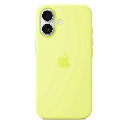 iPhone 17 Silicone Case with MagSafe - Neon Yellow Model A3558