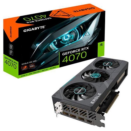 Видеокарта 12Gb Gigabyte RTX4070 EAGLE OC GV-N4070EAGLE OC-12GD
