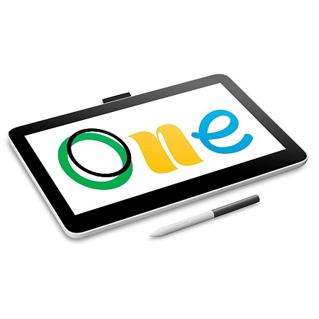 Графический планшет Wacom One 13 Touch pen display DTH134W0B Чёрный