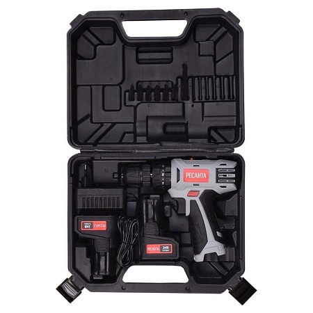 Дрель-шуруповерт аккумуляторная Ресанта ДА-24-2ЛК-У