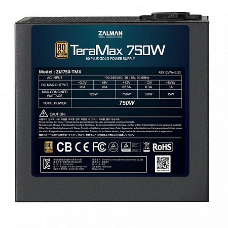 Блок питания 750W Zalman TeraMax 750-TMX