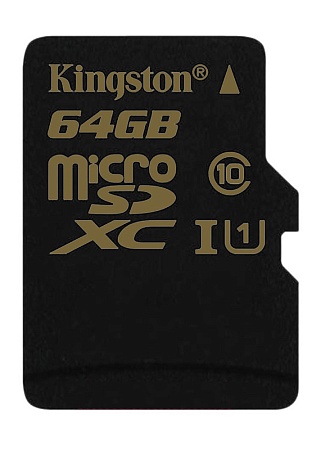 Карта памяти MicroSD 64GB Kingston SDC10G2/64GBSP