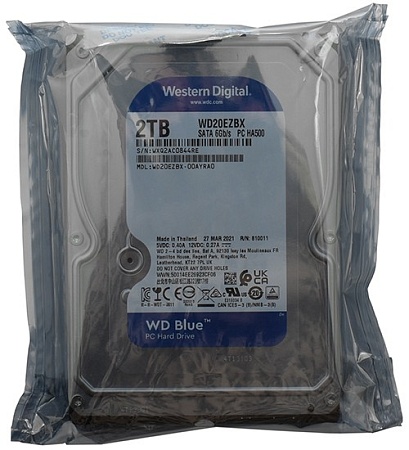 Жёсткий диск 2 Tb Western Digital Blue WD20EZBX Жёсткий диск 2 Tb Western Digital Blue WD20EZBX