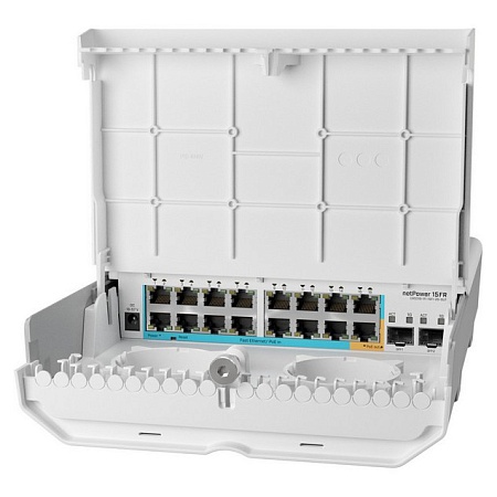 Switch 16+2 port 10G SFP+, 1 x RJ45, MikroTik CRS318-1FI-15FR-2SOUT
