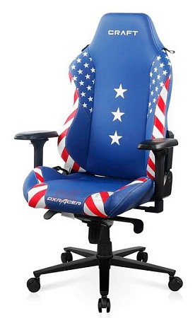 Игровое компьютерное кресло DX Racer CRA/002/BW/America Edition